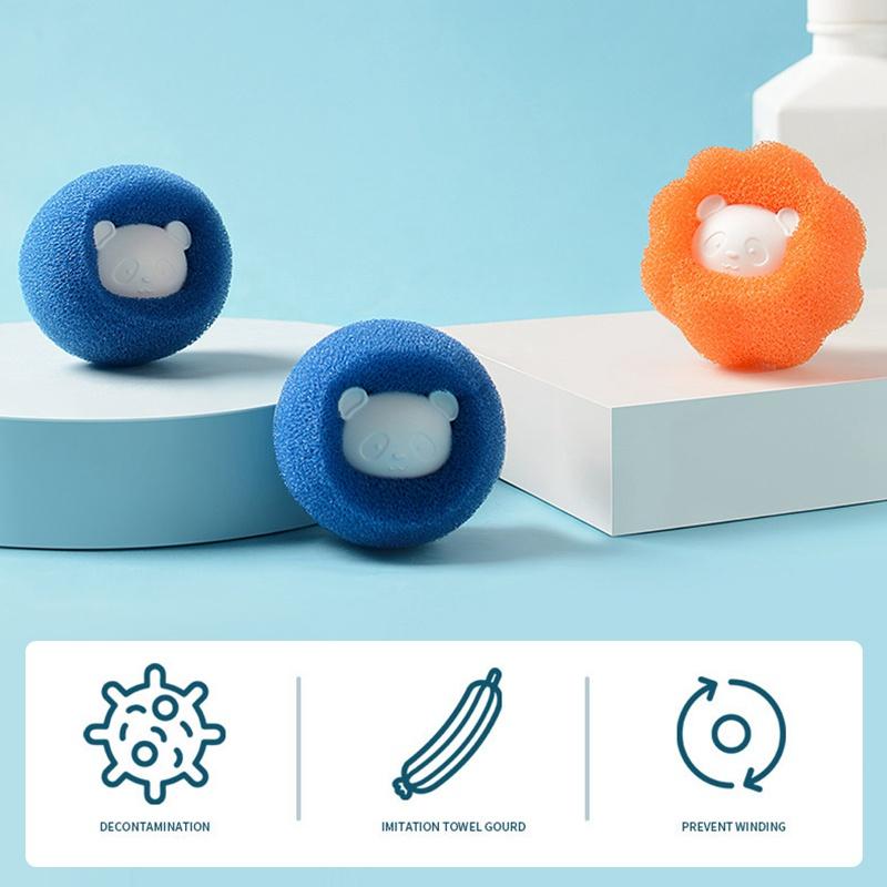 3Pcs Magic Laundry Ball Washing Machine Cleaning Balls Hair Removal Catcher Fiber Collector