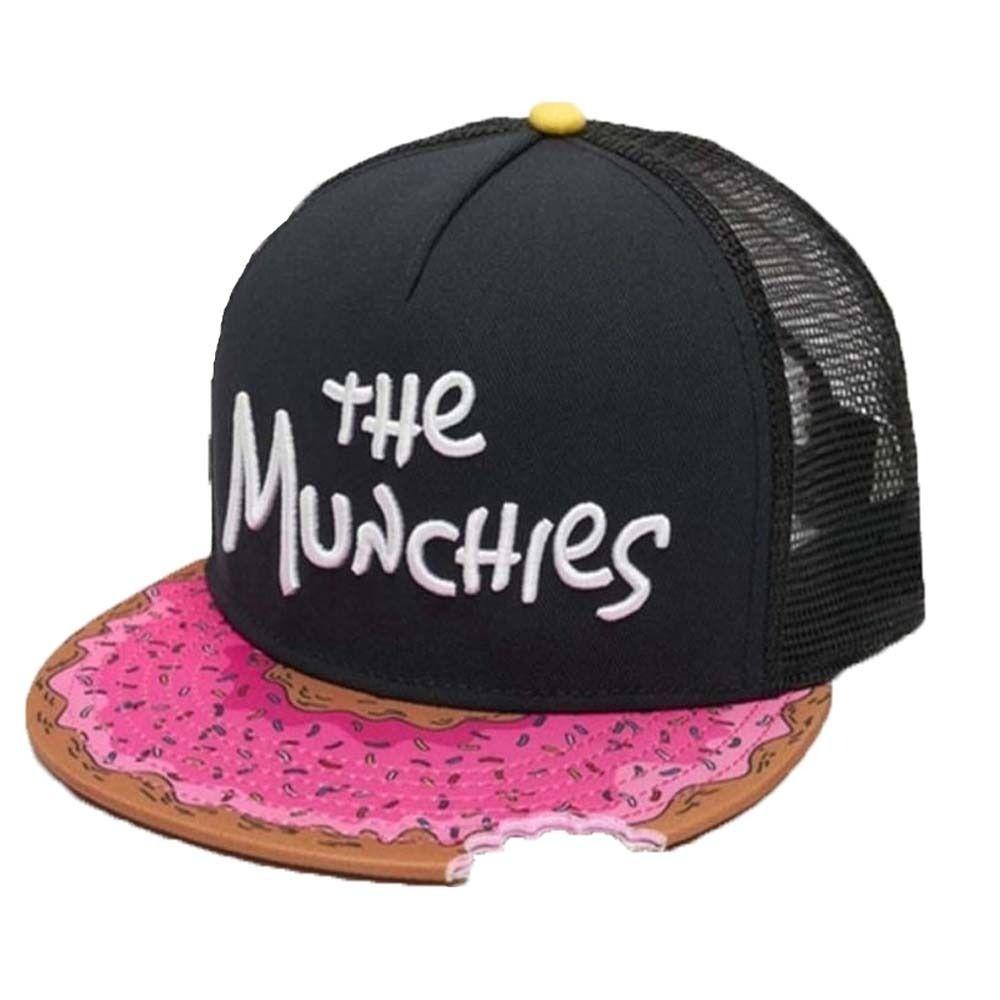 Sunscreen Donut Embroidery Baseball Cap Adjustable Dance Snapback Hats  Summer