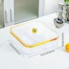 5-Compartment Serving Tray for Snacks And Fruits, Portable Food Container