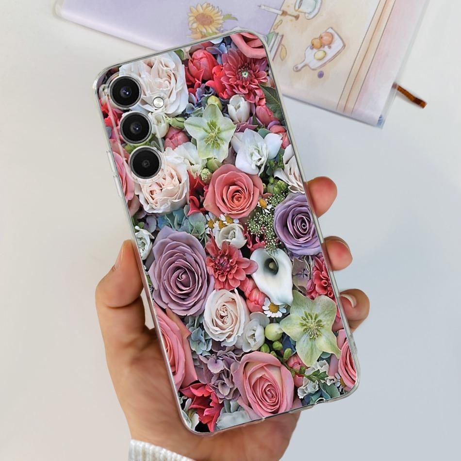 For Samsung Galaxy A24 SM-A245F Phone Case Stylish Cat Painted Soft Silicone TPU Cover For Samsung A24 A34 A54 A346B SM-A546B