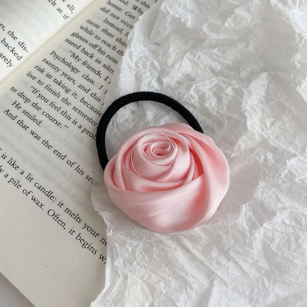 Sweet Rose Hair Tie High Resilience Hair Accessories Hair Ring Headdress Elastic Hair Bands Women