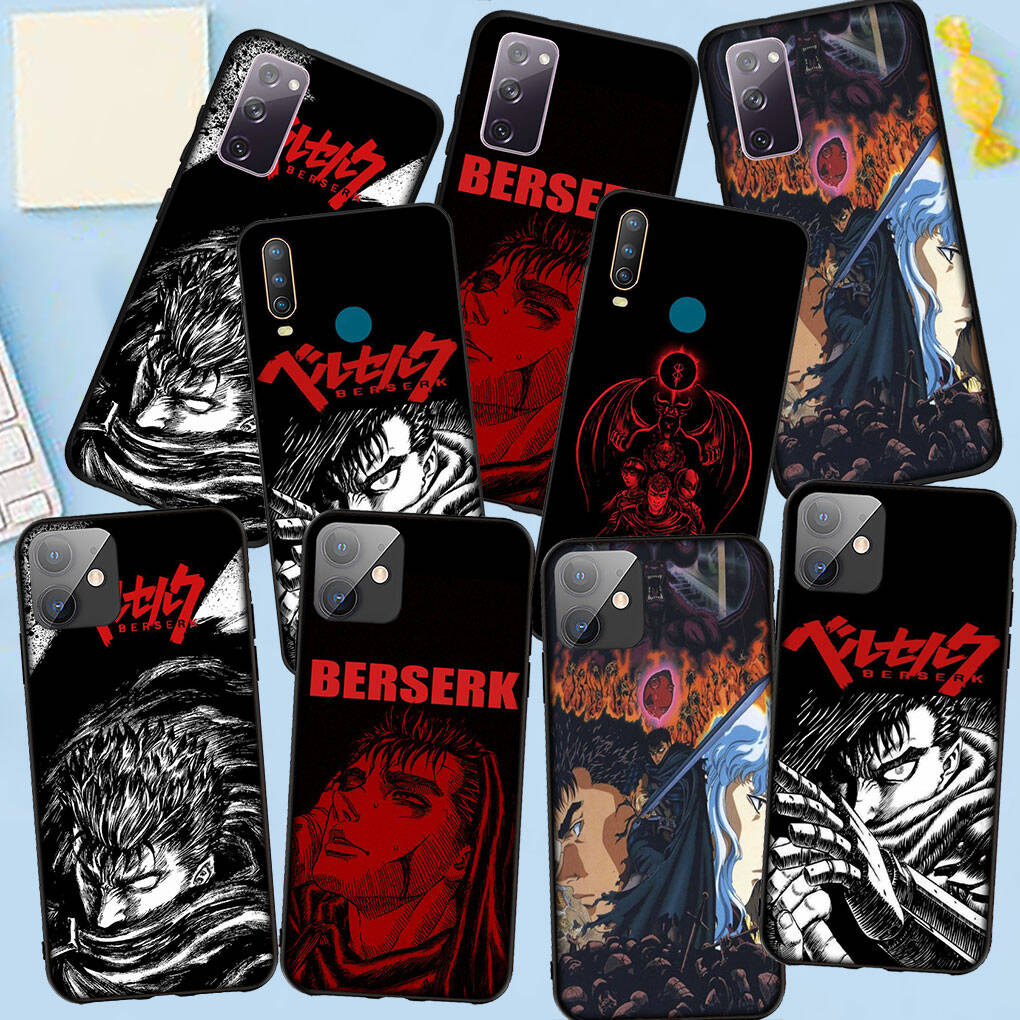 Phone Case for Samsung Galaxy S25 S23 S22 S21 S24 Ultra FE A05 A06 A15 A16 A36 A37 A35 A34 A54 A55 A56 A57 A25 A26 A53 A17 Comics Berserk Guts Cover