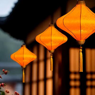 12/14in Chinese Style Lantern Printing Tradition Festival Ancient Lantern Home Hotel Restaurant New Year Decoration Chandelier