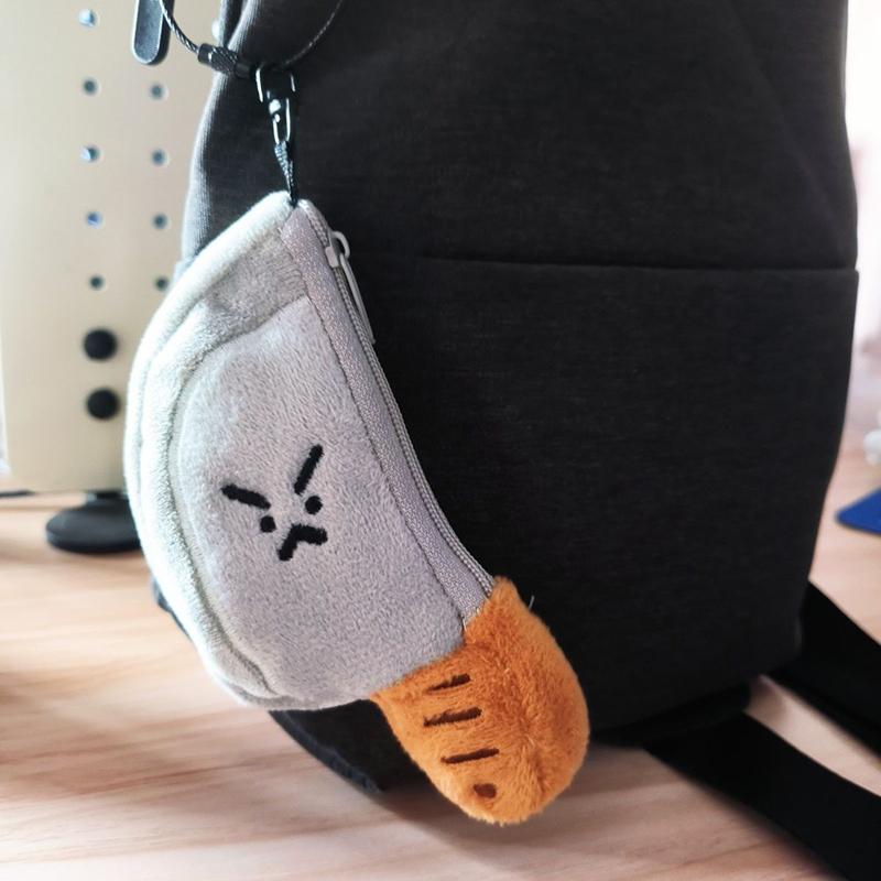 Creative Plush Kitchen Knife Shape Plush Coin Purse Funny Cartoon Money Change Purse Zipper Wallet Keychain Storage Bag Kid Gift