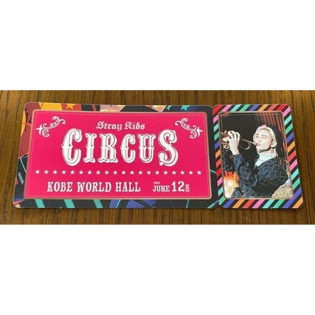 Stray Kids CIRCUS Official picture ticket Sticker Japan Kobe venue June 11,12