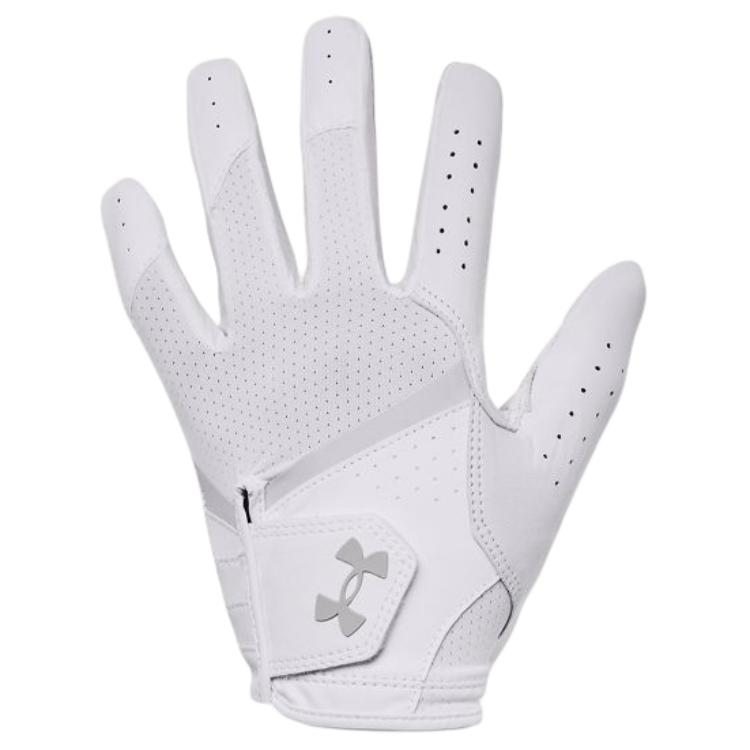 Under Armour Leather Sports Gloves Women s White 1370257-100 LL