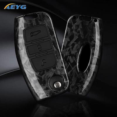 Abs Carbon Fiber Car Key Case Cover For Ford Focus 2 Mk2 Fiesta Mondeo Galaxy Ecosport Kuga Escape Falcon B-Max C-Max Keychain