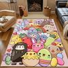 3D HD Cute Cartoon Vegetable Lamb Print Carpet Modern Home Decor Area Rug for Gifts Living Room Bedroom Bedside Sofa Floor Mat