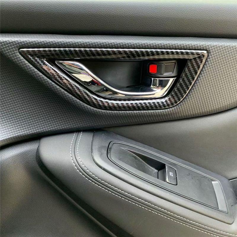Clear Car Interior Retrofit Accessories Inner Door Handle Frame For Toyota 86 Subaru BRZ  ABS Retrofit Parts