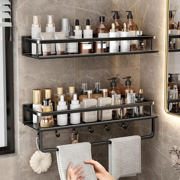 Estante de Cocina Ganchos Individuales Baño Ducha Metal Alu 60Cm