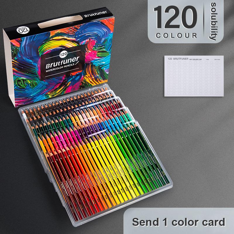 

24-180 цветов масляные цветные карандаши водорастворимые карандаши с деревянной ручкой набор для рисования и эскизов