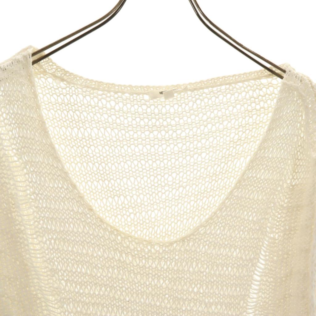 Helmut Lang Linen No Sleeve Knit Best P Ivory Women Used