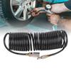 Spiral   Hose 1/4 Inch ID 16.t Length PE Copper Non Tangling Anti Twisting Lightweight Compressed   Hose
