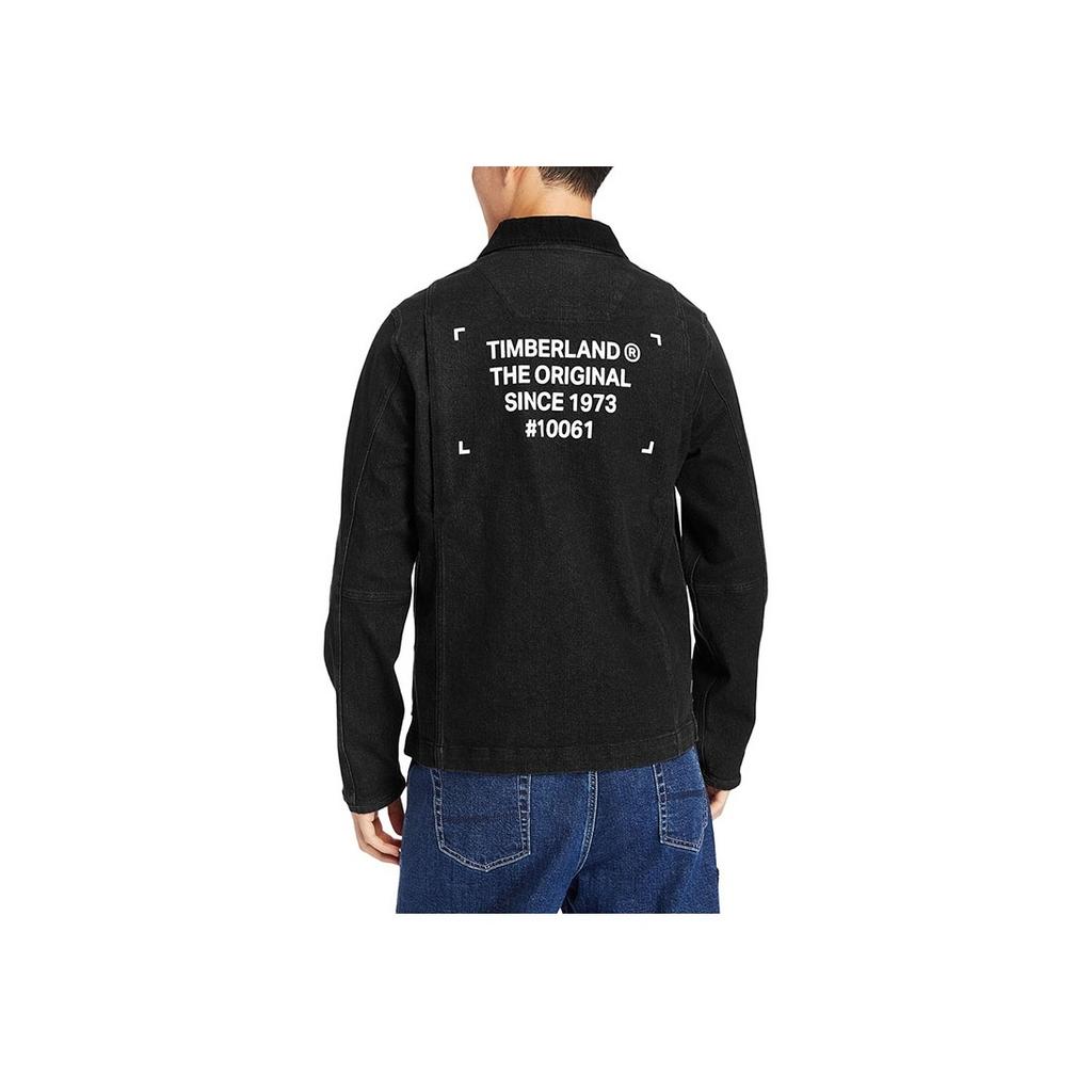 Timberland Casual Denim Jacket Men Jackets Black A2D7Z-BU5