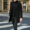 Casual Business Jackets Man Warm Coat Outerwear Streetwear Men British Overcoat Jacket Winter Elegant Long Coat Man Windbreaker