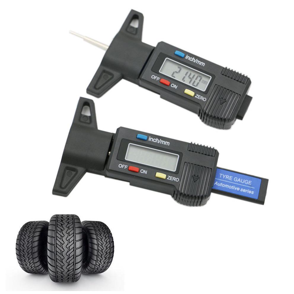 Buy Auto Digital Display Tire Manometers Depth Gauge Detector at