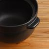 Kamoshika Douguten Earthenware Rice Cooker, 5-cup Rice Pot, OR-60-0006, Black