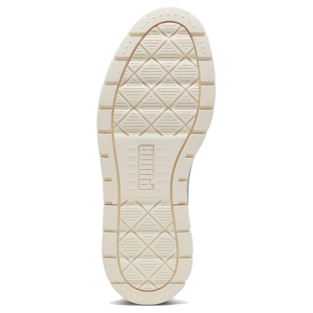 New PUMA Karmen II Wear resistant And Lightweight Low Top Skateboard Shoes Women's Beige Purple 397457-04