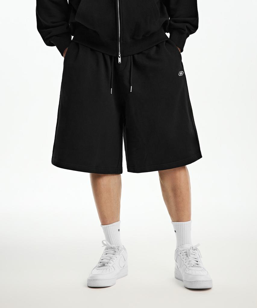 BORN TO WIN Chrome B Logo Half Pants Long Ver [Black]