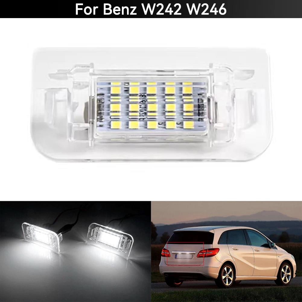 For Mercedes Benz B-Class W242 W246 2011-2019 A2468201566 1/2PCS 15SMD Car LED License Number Plate Light Canbus Error Free License Plate Lights 2