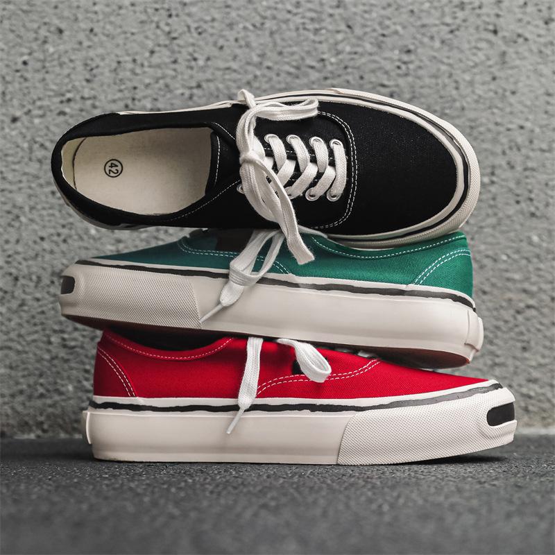 New classic open smile low-top canvas shoes sports and leisure men's shoes niche 3D transfer board shoes men's X306