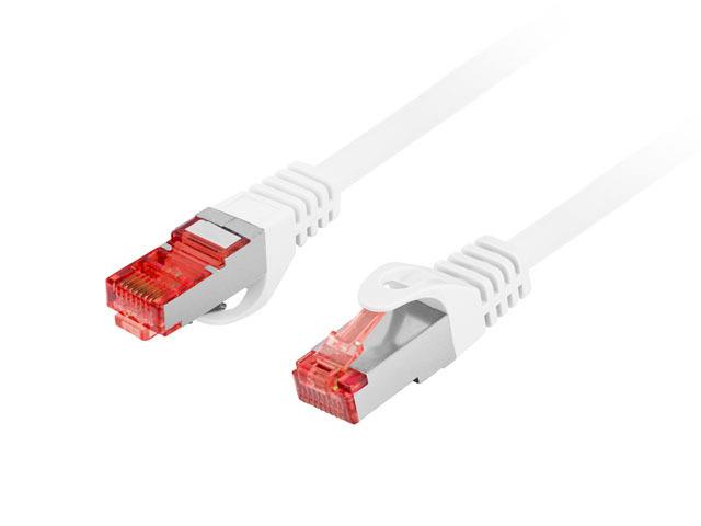 Patchcord Lanberg S/FTP Kat.6 3m LSZH CU Fluke Passed Biały