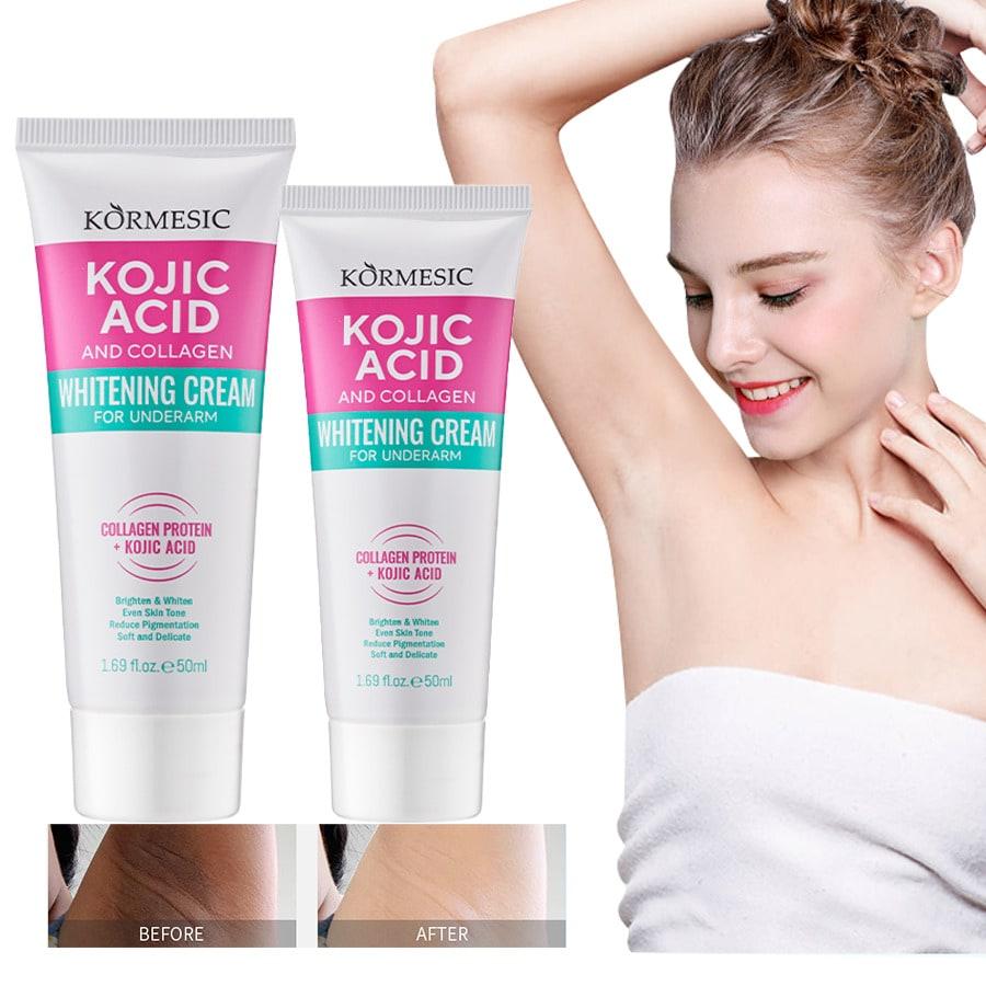 2pcs Collagen Underarm Whitening Cream, Can Be Used On Underarms, Knees, Elbows And Other Areas, Con