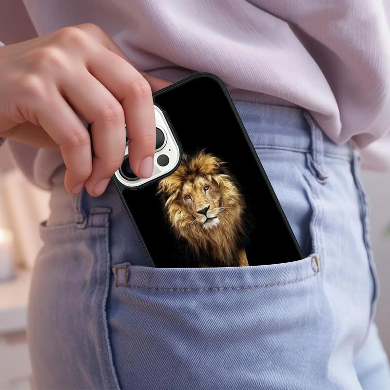

Ferocious Lion Phone Case For iPhone 17 Air 15 16e 14 13 Pro Max Coque 12 11 Pro Max PLUS cover iPhone 17pro