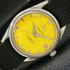 SWISS VINTAGE TITONI AIRMASTER TITOFLEX HAND-WINDING MENS YELLOW WATCH A436447-2 R129-a436447
