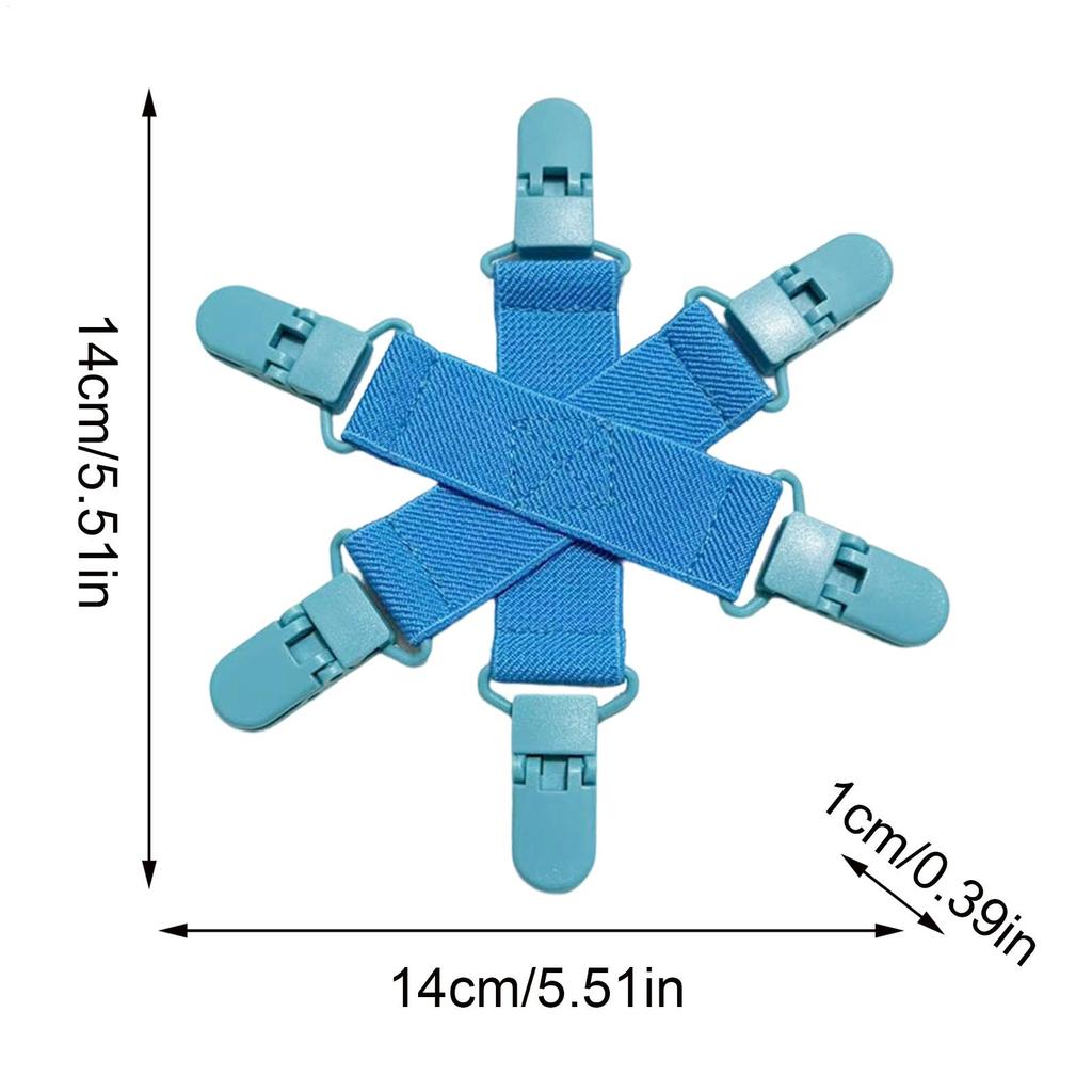 Bed Sheets Clips Compact Anti-Twist Wad-Free Bed Sheets Holder for Home Bedroom Living Room Apartment Dorm Dormitory Hotel