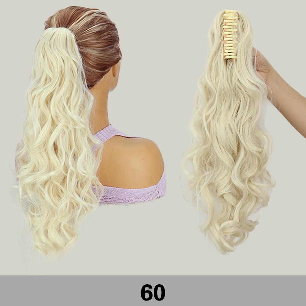 MISSQUEEN Synthetic Claw Drawstring Ponytail Ponytail Wig Extensions  Long Wavy Ponytail High Temperature Fiber For Women Cosplay Party Wear