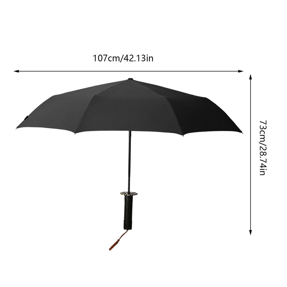 Automatic Folding Umbrella Windproof Anti-UV Shade With Handle Portable Thickened Foldable Umbrella For Men Women Rain Sun