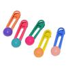 5PCS Candy Color Bead Heat Flower Hairpin Girls Side Bangs Hair Clips Ins Wind Duckbill Clip Headwear for Kid Hair Accessories