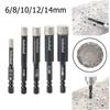 6-16Mm Hexagonal Shank Brazed Dry Ceramic Tile Drill Bit Marble Granite Vitrified Tile Hole Opener Diamond Drill Bit Hole Saw
