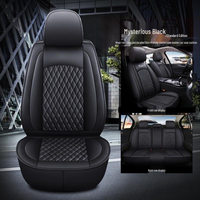 4-Season 3D Full Surround Leather Car Seat Cushion Cover for Sedan