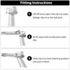 10x Car Windshield Wiper Arm Linkage Motor Rods Metal Repair Clip Kit Unit Part