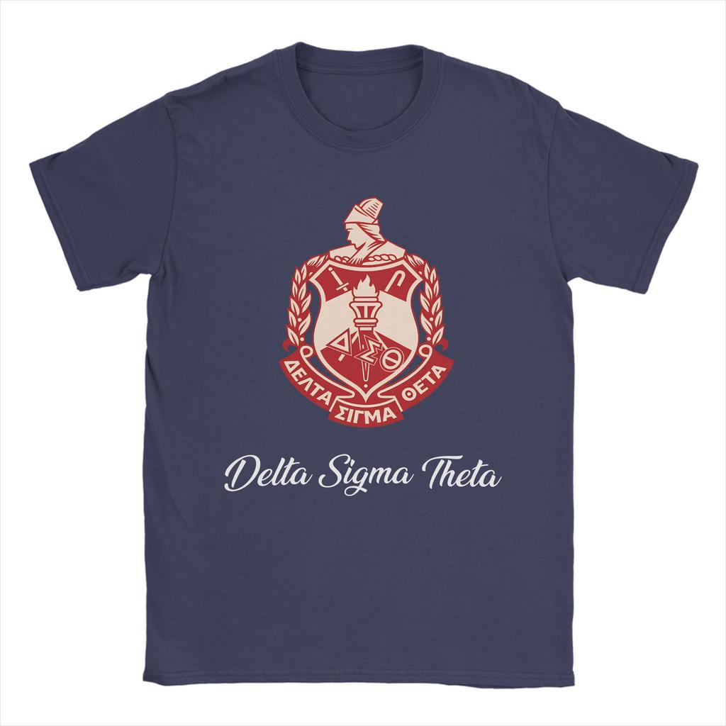Delta Sigma Theta T Shirt Fashion T Shirts Short Sleeve Y2K Casual Tops Summer 100 Cotton Oversized Clothes