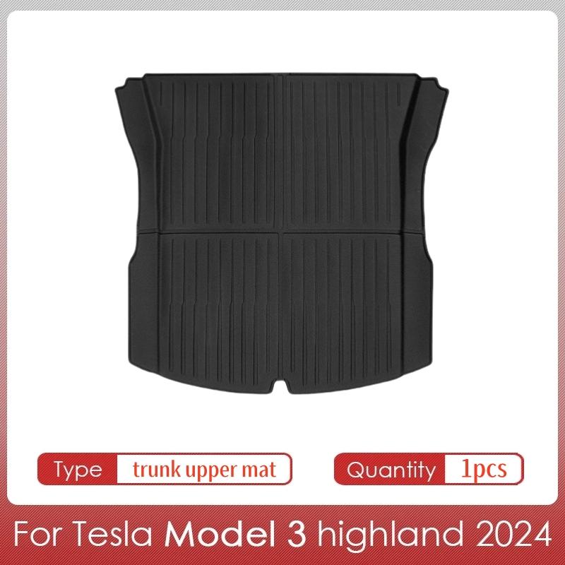 For Tesla Model 3 2025 Highland Floor Mats Cargo Liner Waterproof Anti-slip Trunk Mat TPE Pads Model 3 2025 Highland Accessories