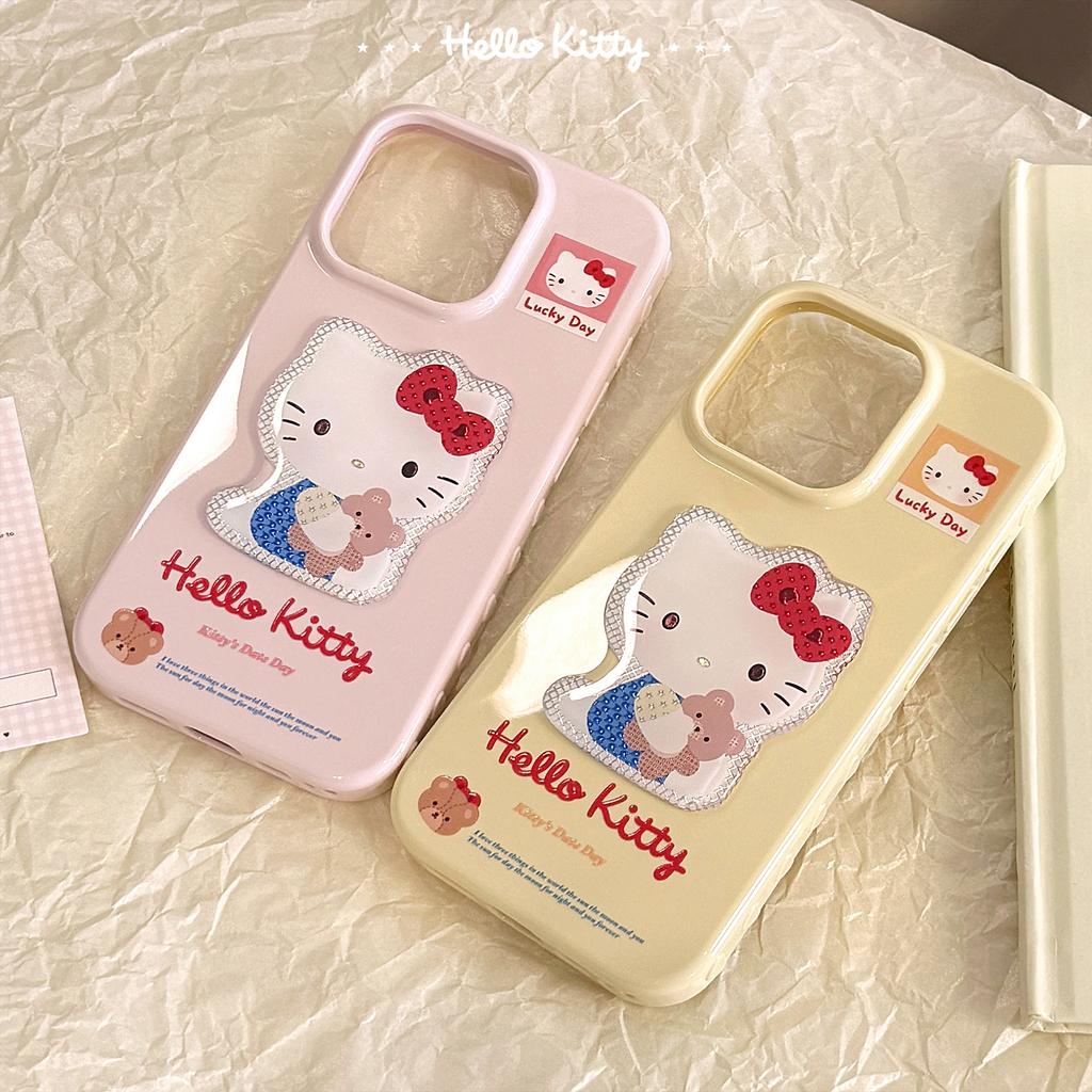 Gilded Three Dimensional Cartoon Cat Suitable for 15promax Apple 16 Mobile Phone Case Iphone14 Hanging Chain 13 Girl Soft