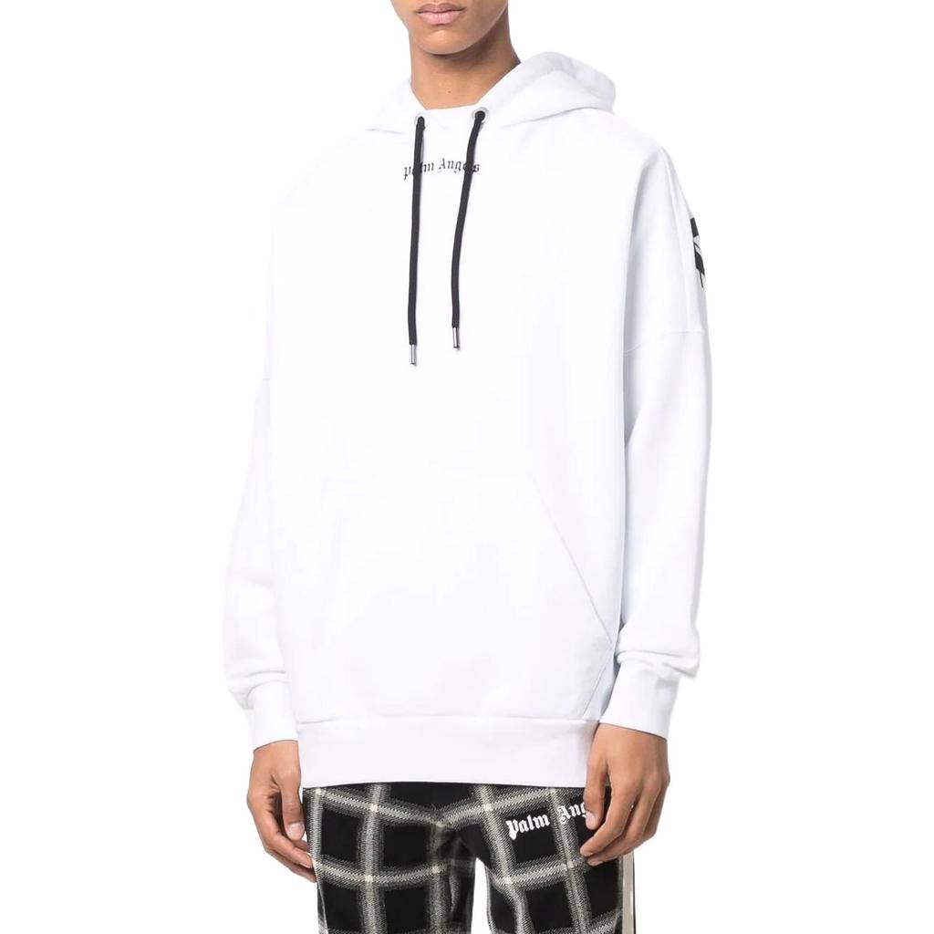 PALM ANGELS Logo Printed Hoodie PMBB036C99FLE0010110