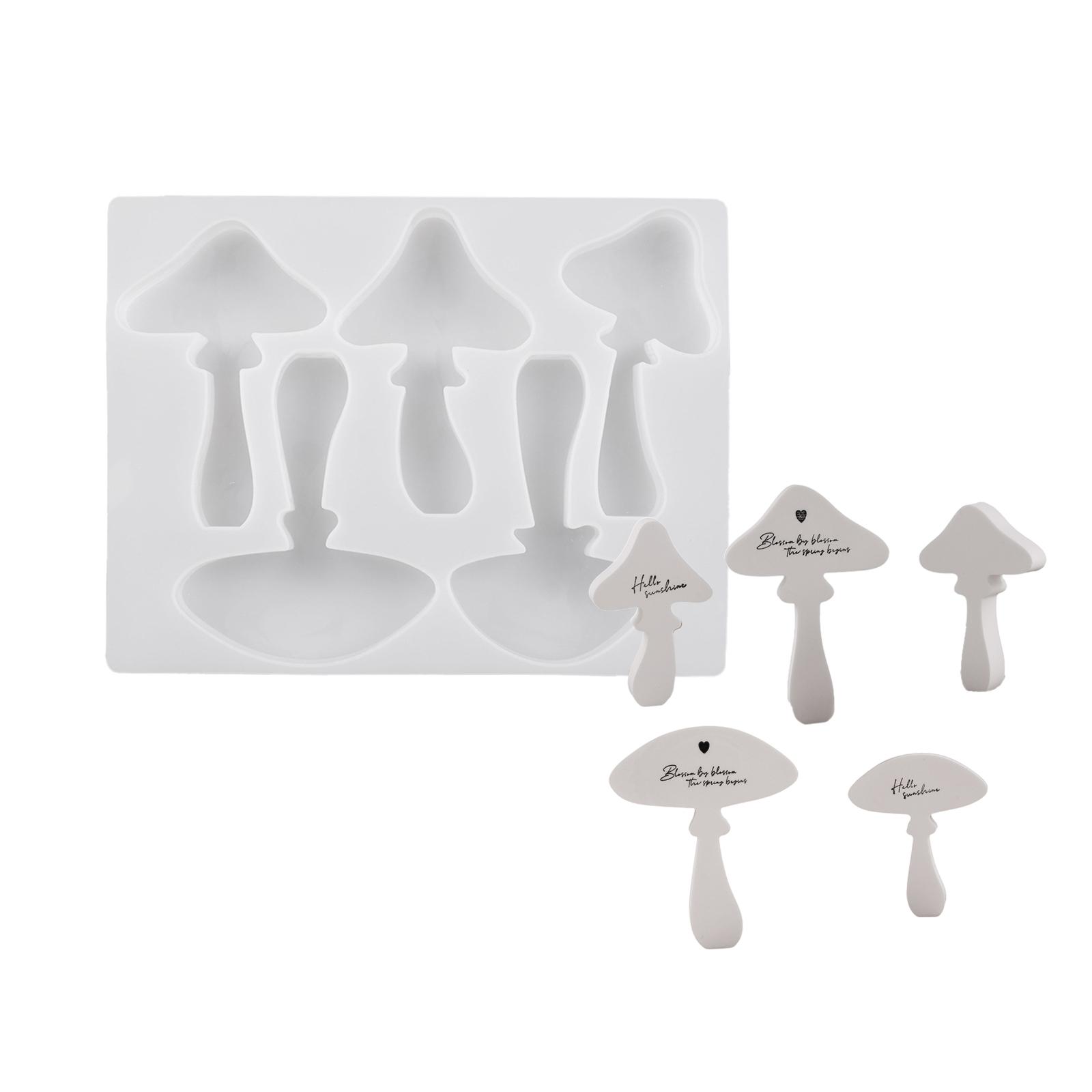 

Милые 3D силиконовые формы для грибов Эффектный грибной дисплей Орнамент Силиконовые формы для художественного домашнего декора L