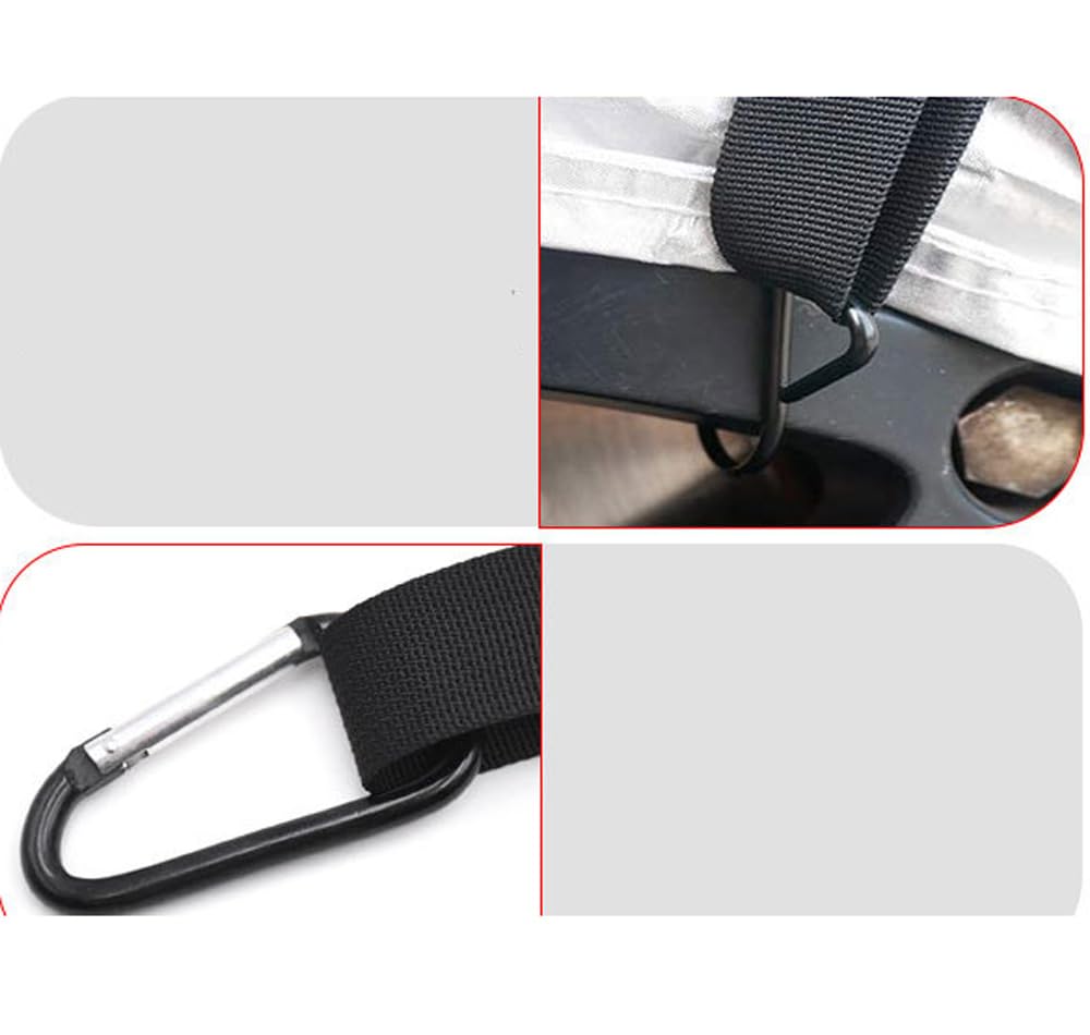 TIYEP Car Windproof Rope, Windproof Belt, Car Cover, Guard Band, Car Cover, Buckle, Drawstring, Universal Use, Adjustable, Strong Wind Protection