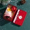 Christmas Crocheted Pendant Creative Wreath Pendant Decorative Bag Ornament Christmas Decoration With Tin Box