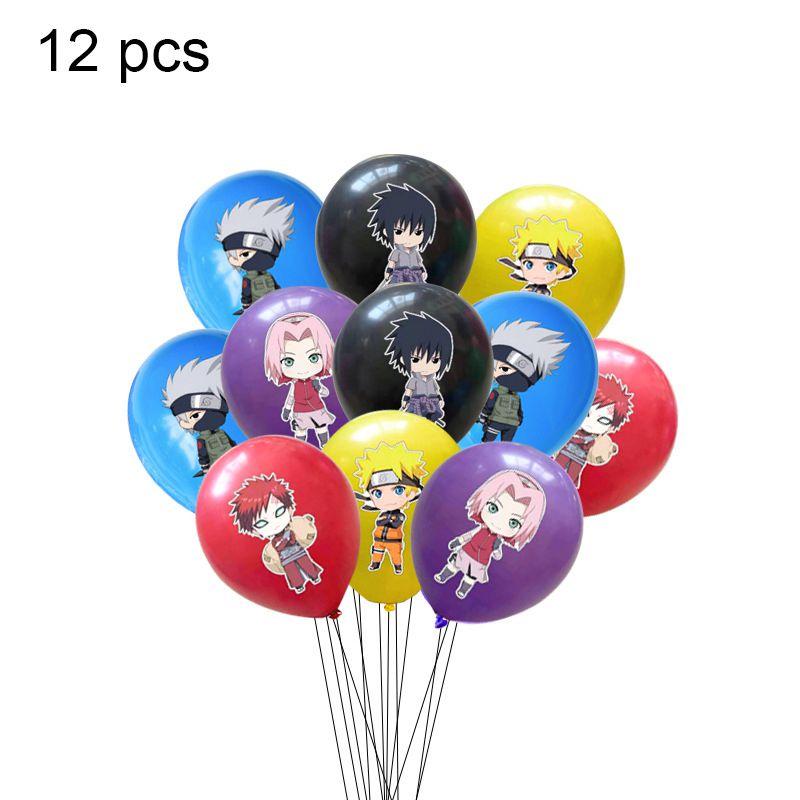 Vibrant Naruto Ninja Theme Birthday Party Supplies Including Banners And Cake Toppers