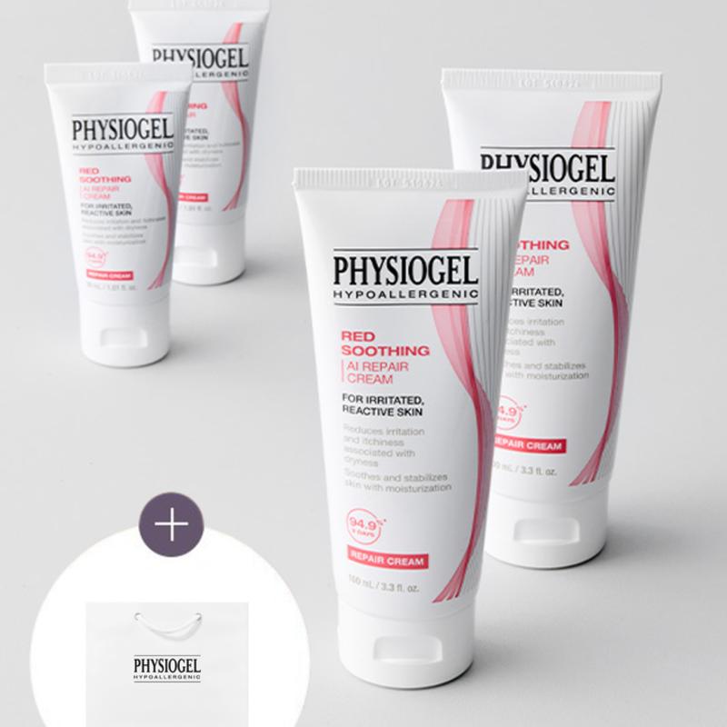 

[Physiogel] Красный успокаивающий AI восстанавливающий крем 100 мл Двойной план (2 x 100 мл Крем + 2 x 30 мл Крем)