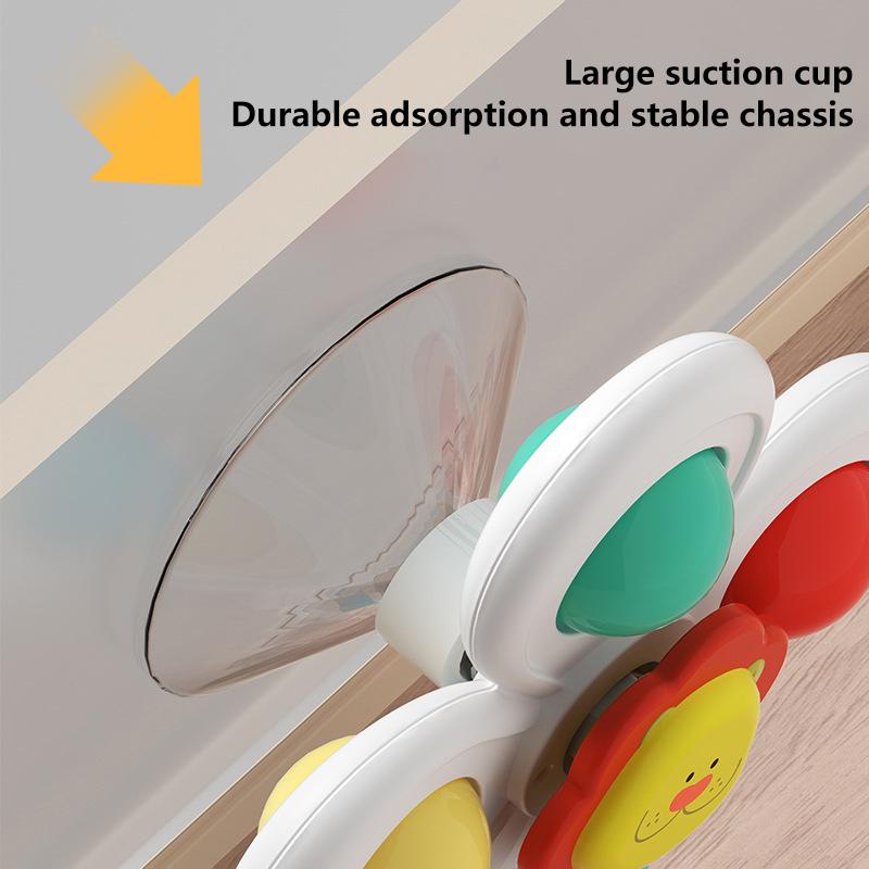 3Pc Set Suction Cup Cartoon Animal Spinner Toys For Kids Window Baby High Chair Table Travel Bath Toy For Children Gift