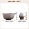 Ceramic Matcha Bowl with Whisk Holder Green Tea Cup Gift 500ml Pouring Spout Chawan for