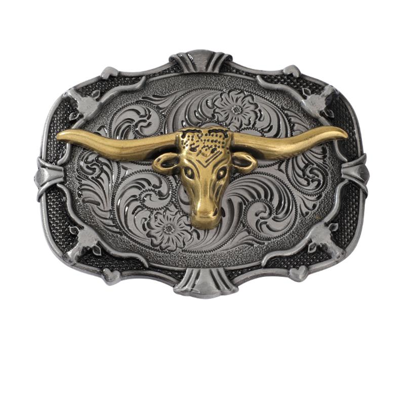

Boucles de ceinture en alliage métallique pour hommes,accessoires de ceinture faits à la main, bricolage, Style Cowboy occidental Rock