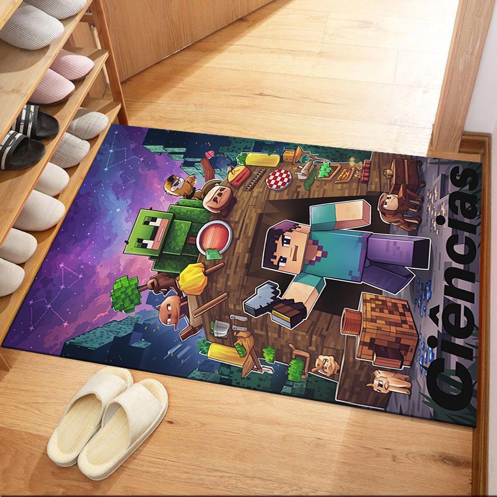 Minecraft 126 Carpet Design for Kitchen Outdoor Game Room Living Rooms Antislip Carpet Office home decor Perfect Gift for Women/Men