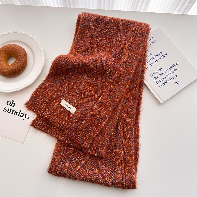 

22*160Cm Luxury Winter Outdoor Warm Wool Scarf Women Solid Color Scarves Tassel Shawls Pashmina Lady Wrap Bufanda 22x160cm